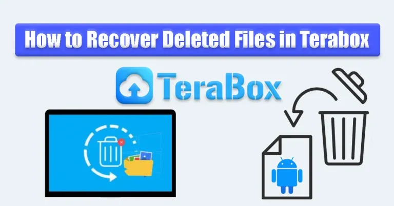 How to recover deleted files in terabox