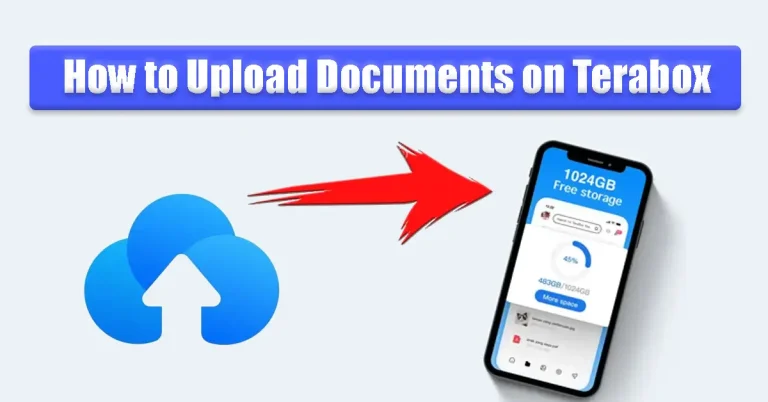 How to upload documents on terabox