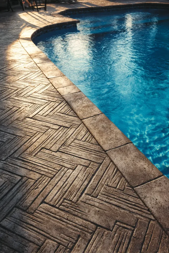 11. Geometric Stamped Patterns Like Herringbone