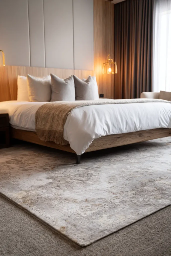 12. Area Rug Under the Bed (The 24-Inch Rule)