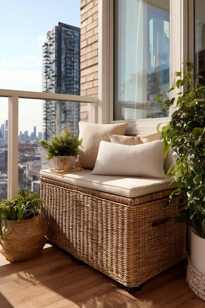 13. A Rolling Storage Bench