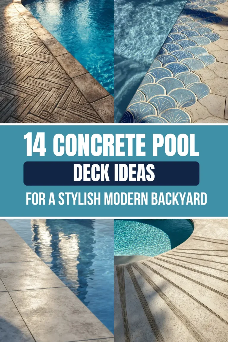14 Concrete Pool Deck Ideas That Don’t Look Boring