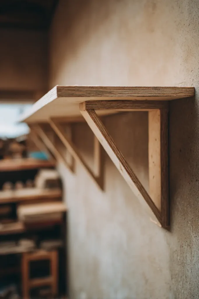 2. The Triangular Scrap Wood Bracket