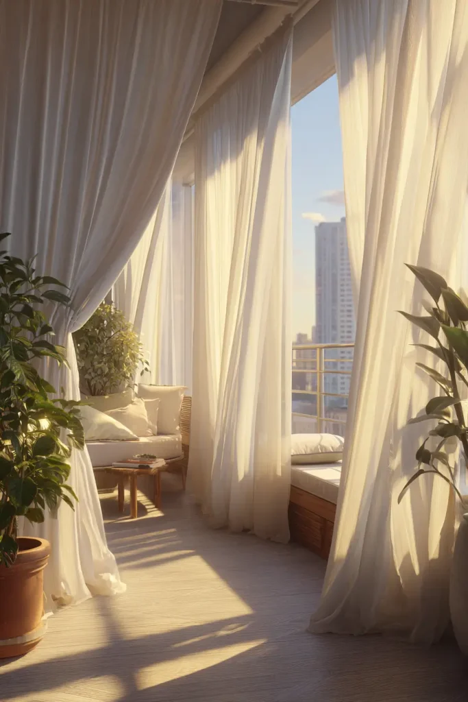 7. Outdoor Curtains With Tension Rods