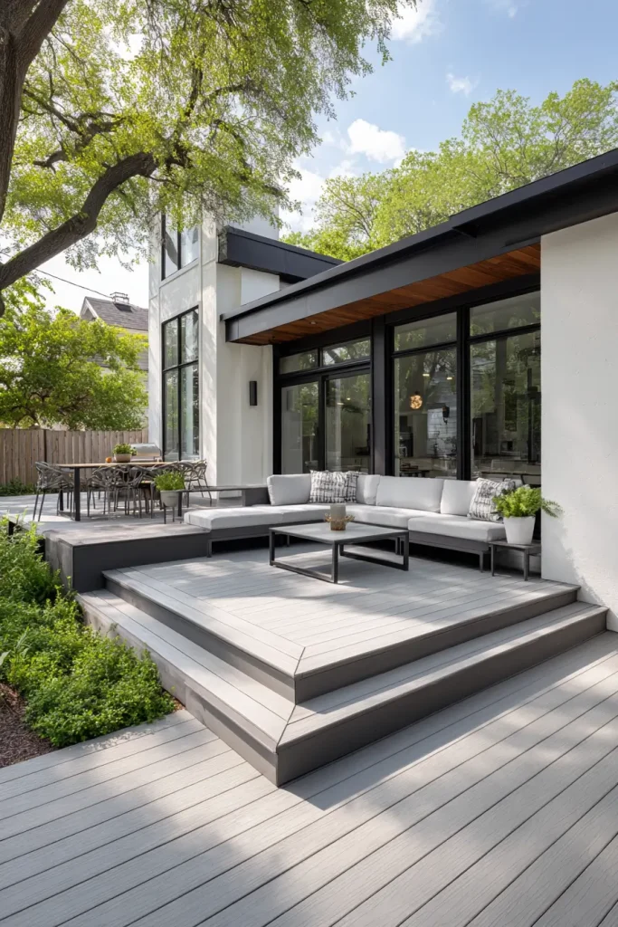 Zoning the Deck with Light and Dark Boards