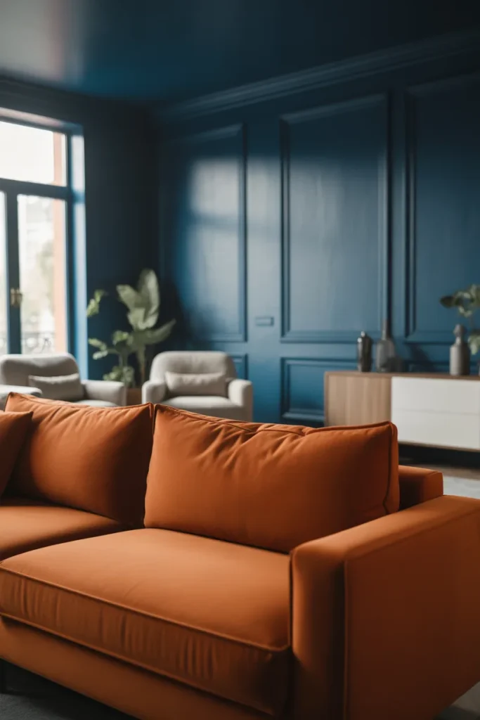 1. Pair It With Deep Blue Walls