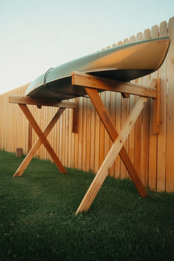 10. Fence Post Rack