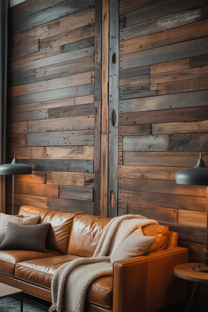 10. Reclaimed Wood Panels (Rusty but Classy)