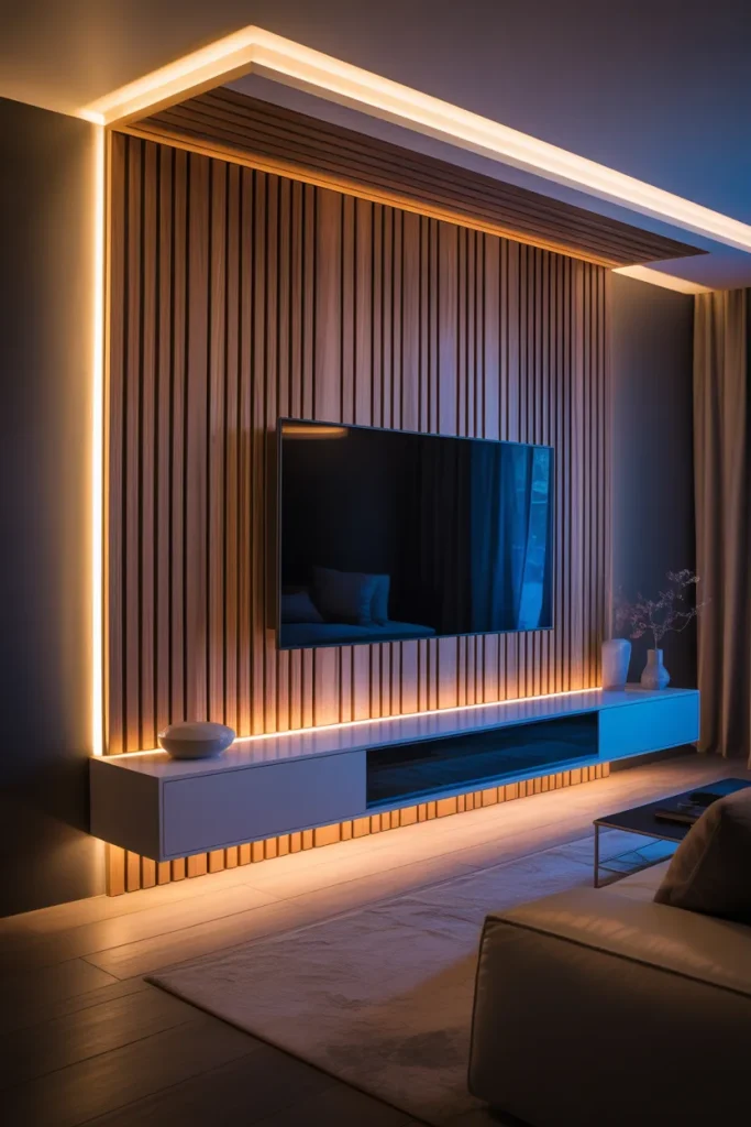 10. Slats With Backlighting