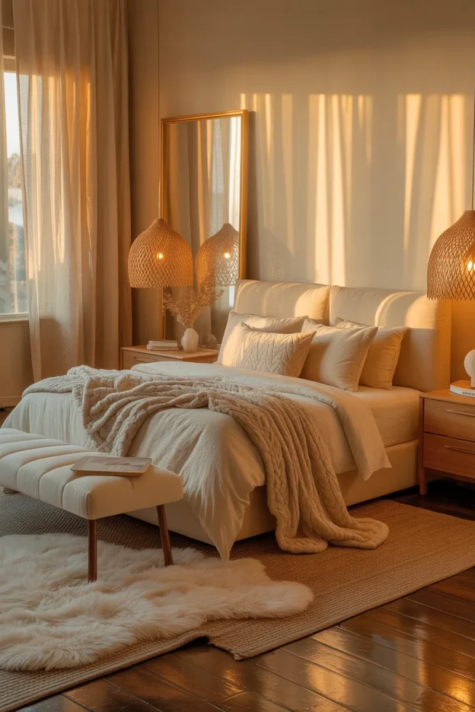 11. Swap Your Light Fixtures For Natural Materials