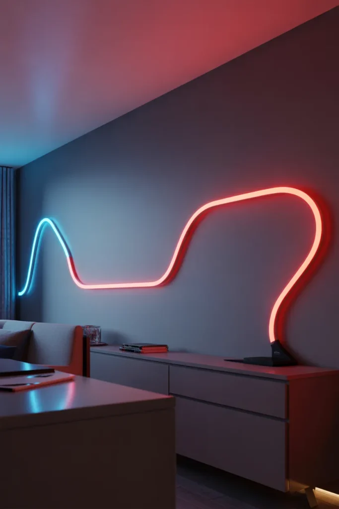 12. Build a racing stripe on your wall