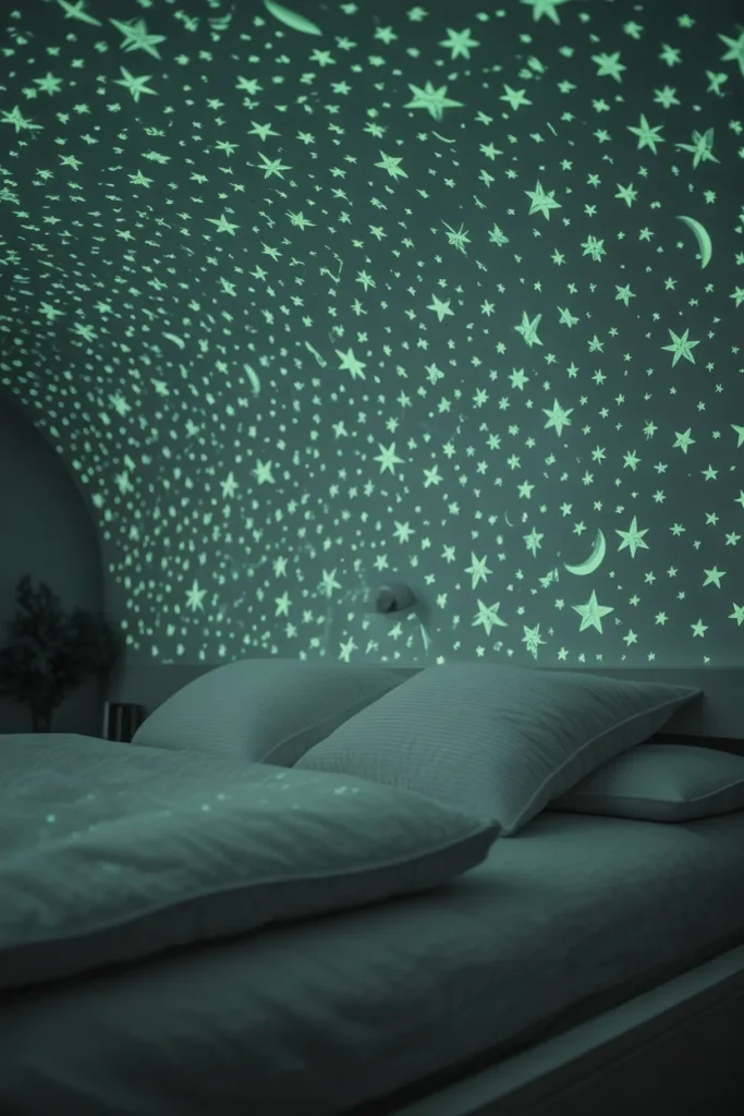 12. Paint Your Ceiling With Glow‑in‑the‑Dark Stars