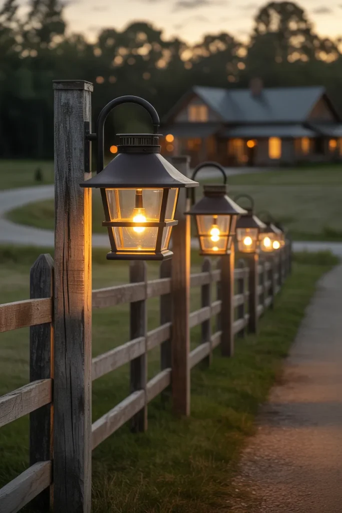 12. Post Lights With a Farmhouse Silhouette