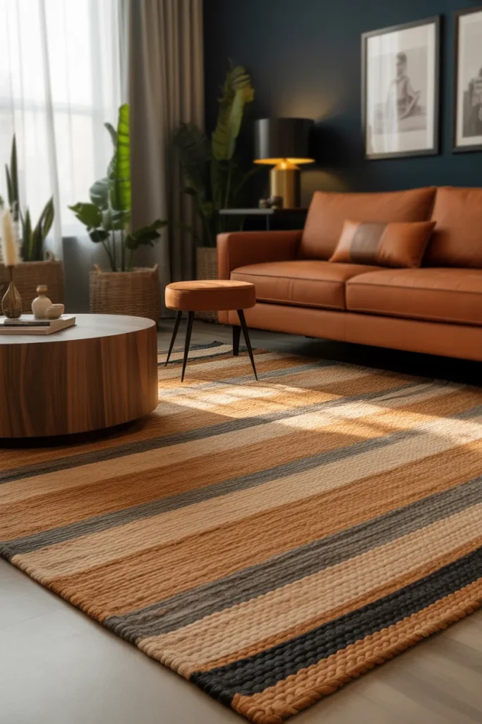 13. Layer a Jute or Sisal Rug Underneath