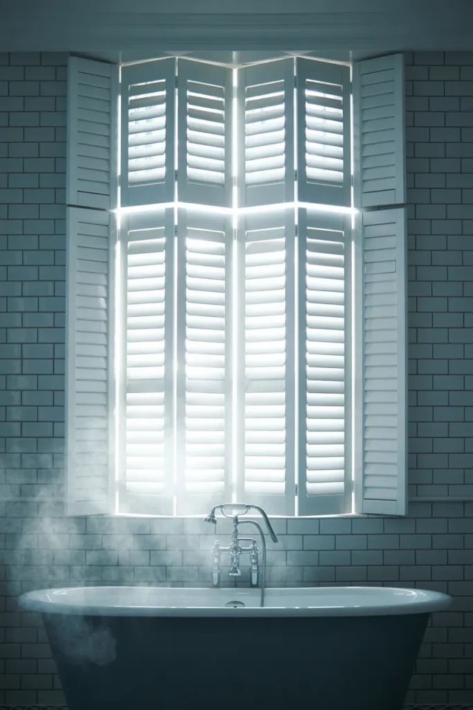 13. Shutters With a Solid Center Panel