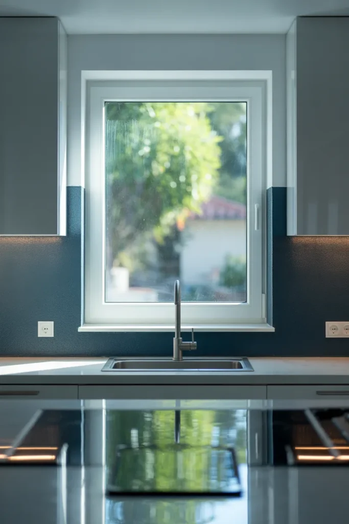 14. Paint the Wall Behind the Sink a Dark Color