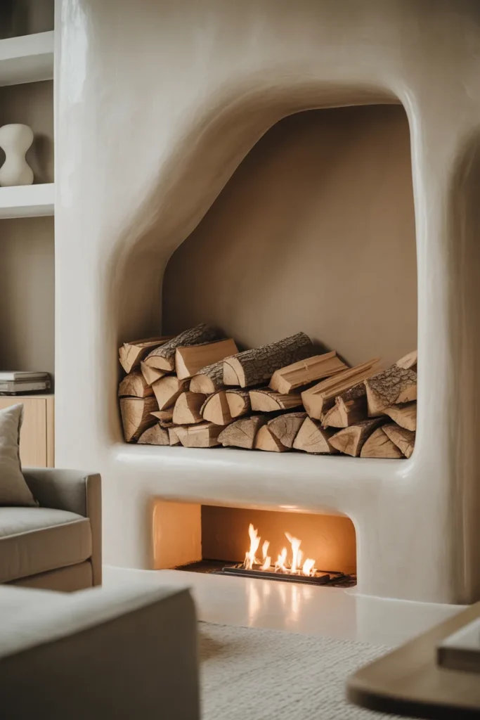 14. Plaster Niche for Firewood