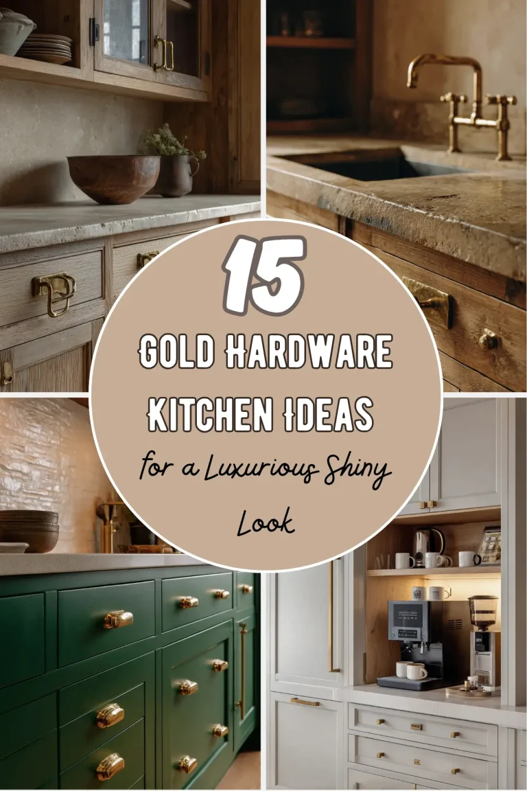 15 Gold Hardware Ideas for a Kitchen That Shines