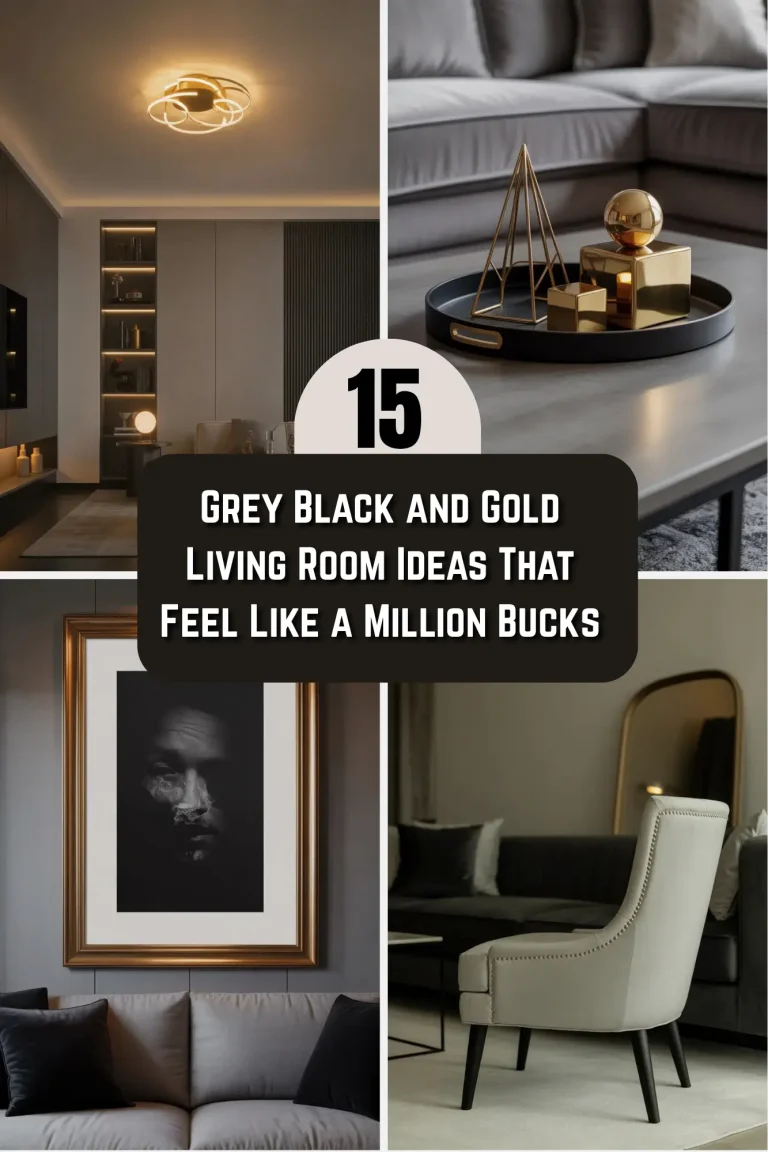 15 Grey Black and Gold Living Room Ideas That Feel Like a Million Bucks