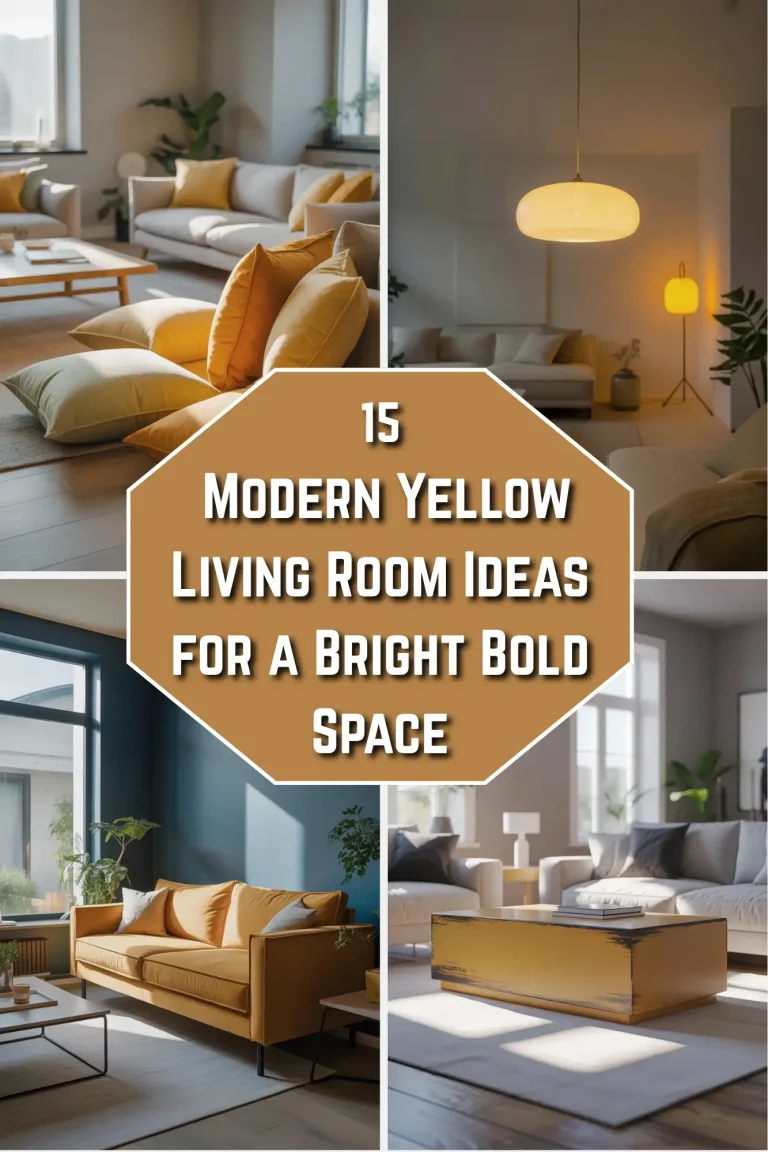 15 Modern Yellow Living Room Ideas for a Bright, Bold Space