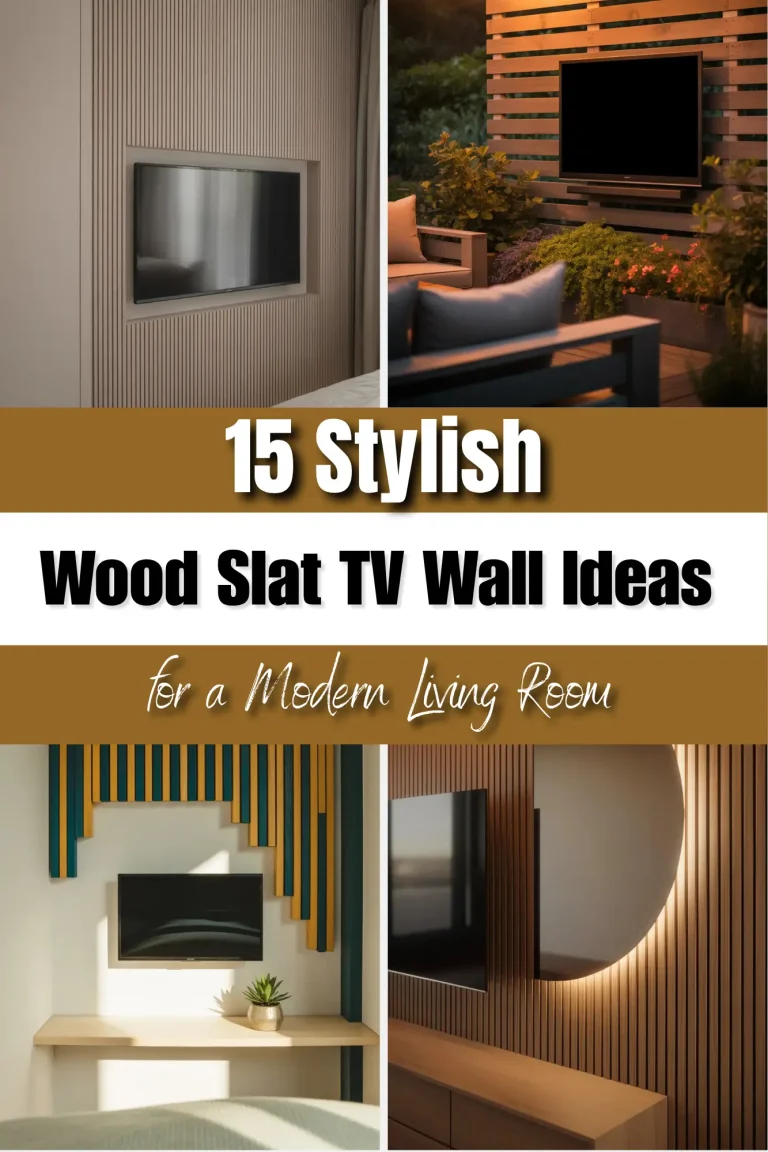 15 Stylish Wood Slat TV Wall Ideas