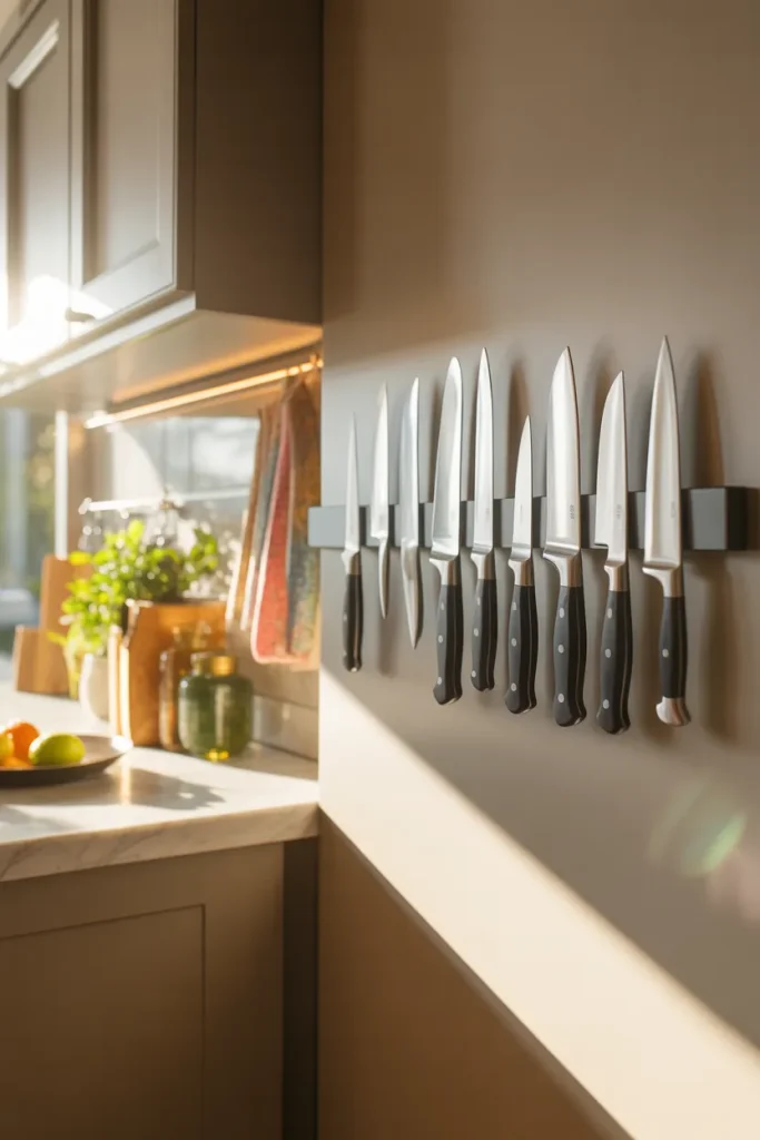 15. Add a Magnetic Knife Strip