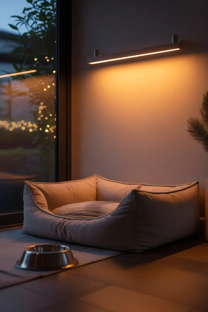 15. Light up your pet’s corner