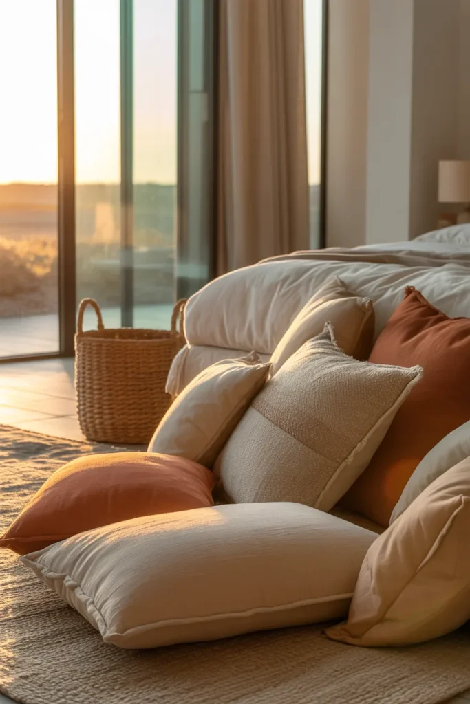 15. Make a Cozy Corner With Floor Pillows