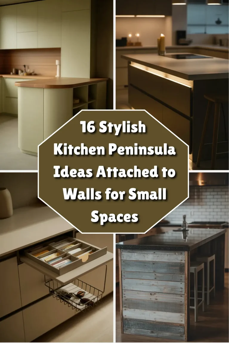16 Stylish Ideas for Kitchen Peninsulas Attached to Walls