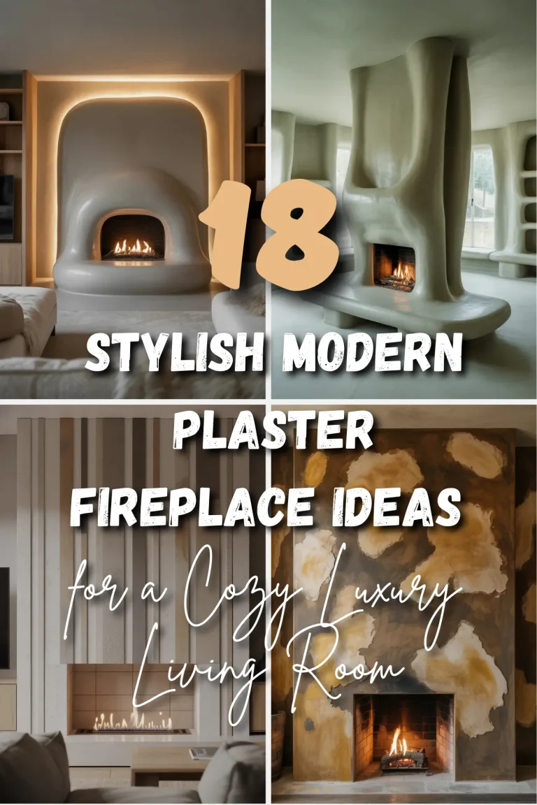 18 Stylish Modern Plaster Fireplace Ideas