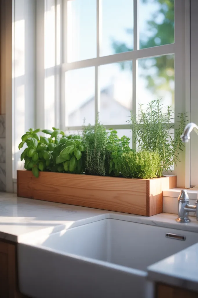 2. Install a Small Herb Box Right Outside