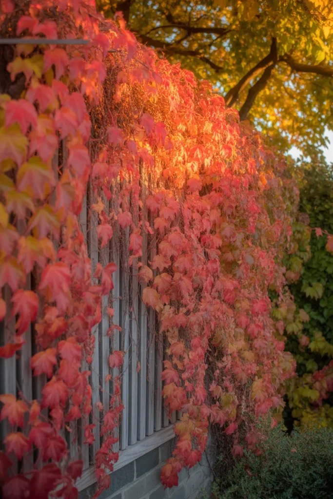 3. Boston Ivy for a Fence That Turns Red in Fall