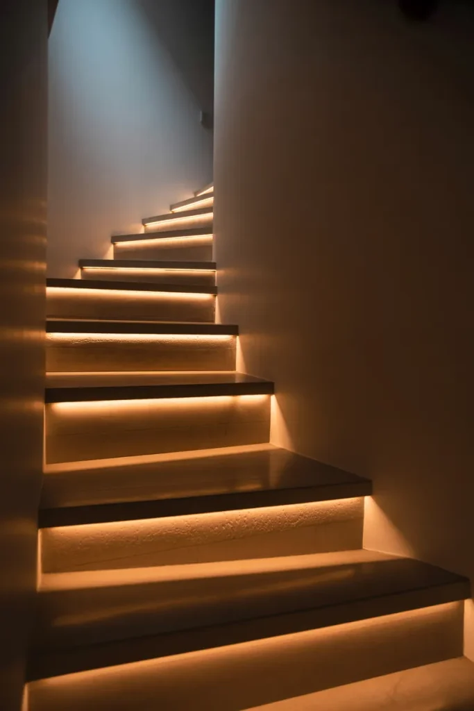 3. Turn stairs into a safety glow