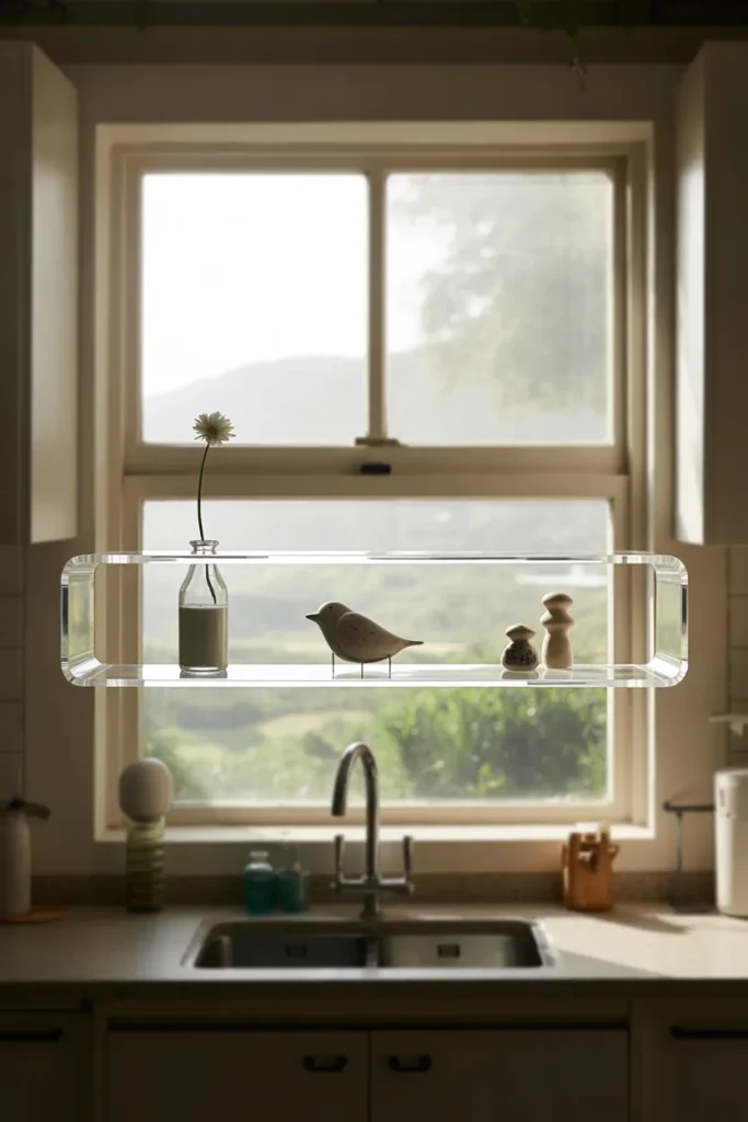 4. Put a Narrow Shelf Across the Lower Half