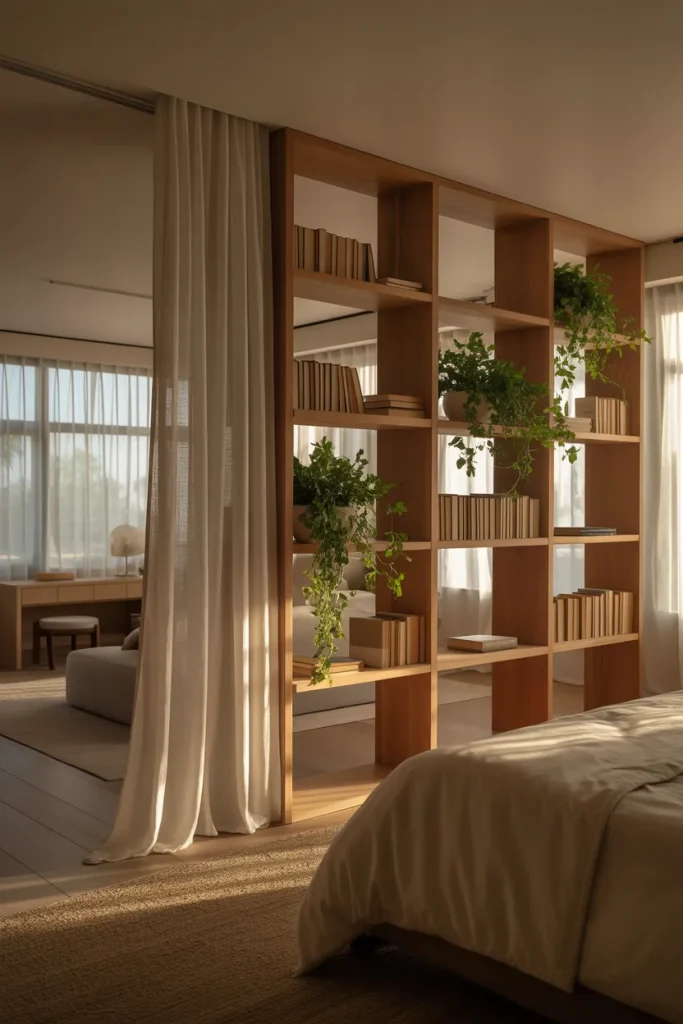 4. Use Room Dividers Without Closing Things Off