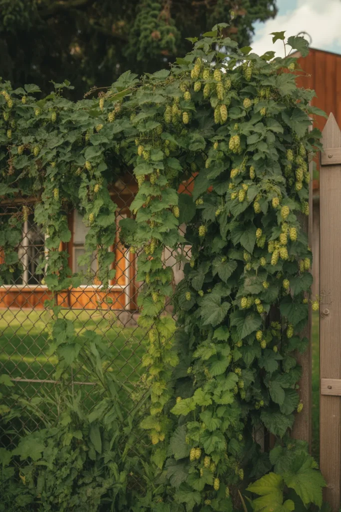 5. Hops for a Fence That Produces Your Own Tea