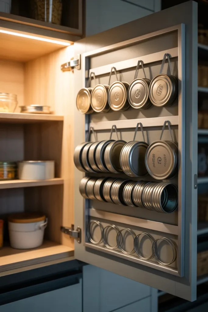 5. Store Lids and Rings on a Magnetic Strip