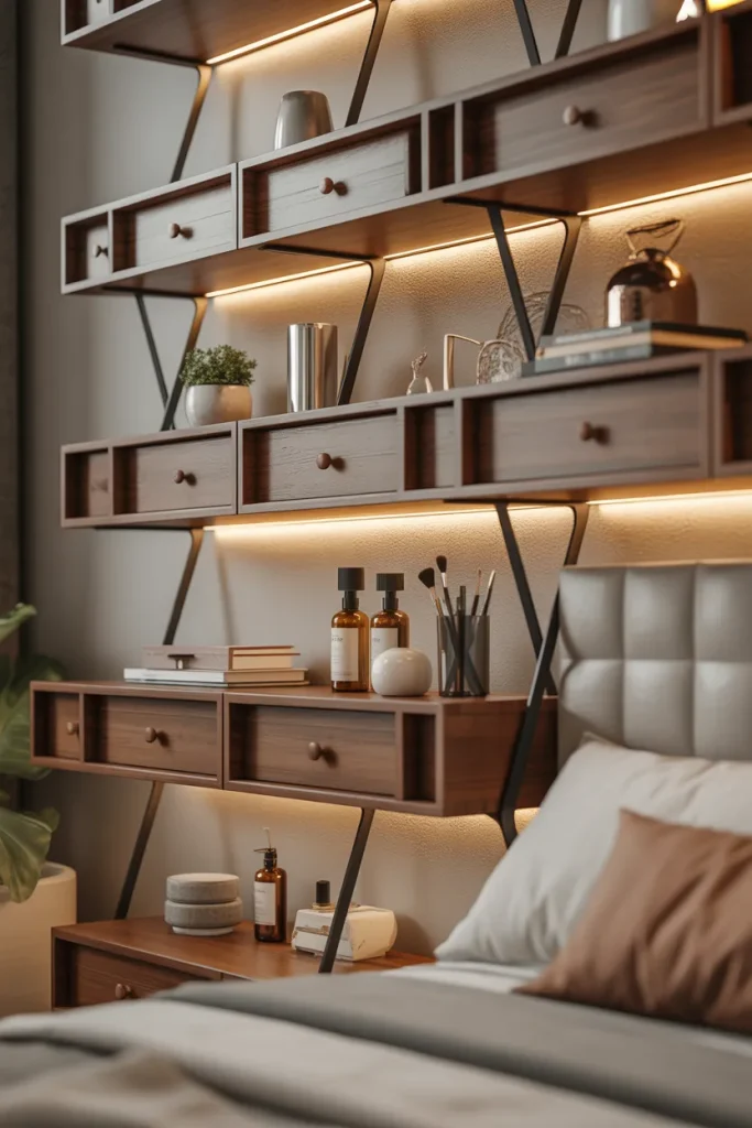 5. Upside Down Drawer Shelves