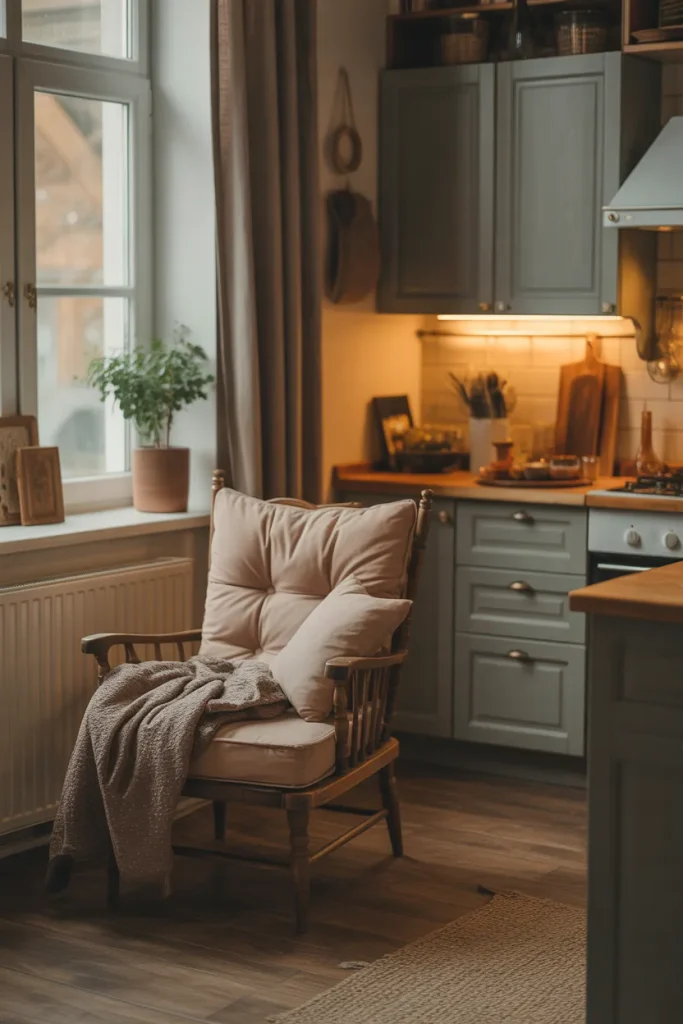 6. Add a Comfy Chair or Small Bench
