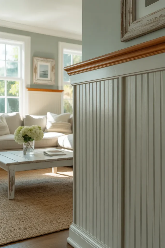 6. Beadboard Panels for Cottage Charm