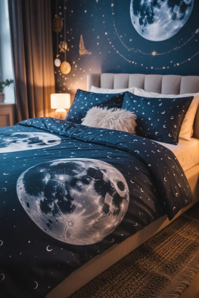 6. Pick Bed Sheets With Tiny Moon Prints