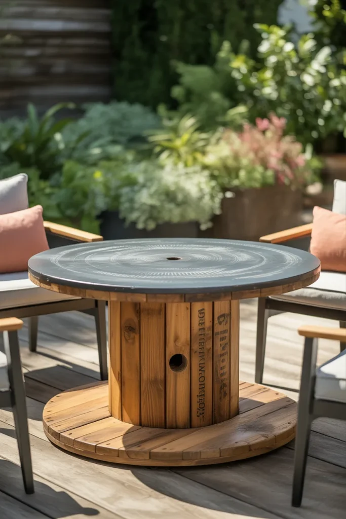 6. The Cable Spool Table