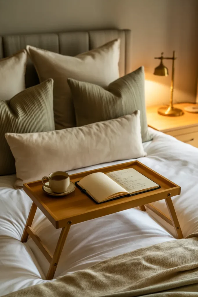 6. Use Your Bed as Part of the Sitting Area