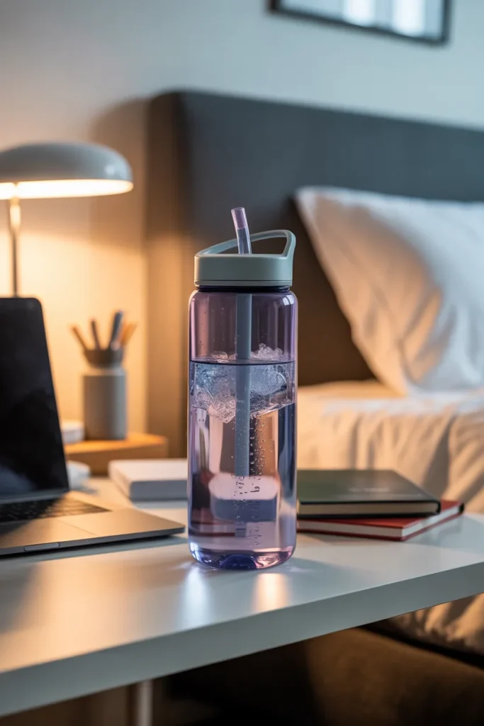 7. A Reusable Water Bottle With a Straw
