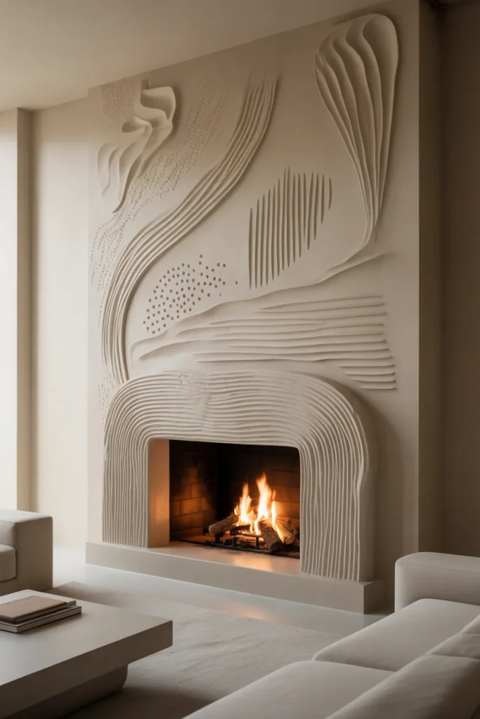 7. Bas-Relief Carved Plaster