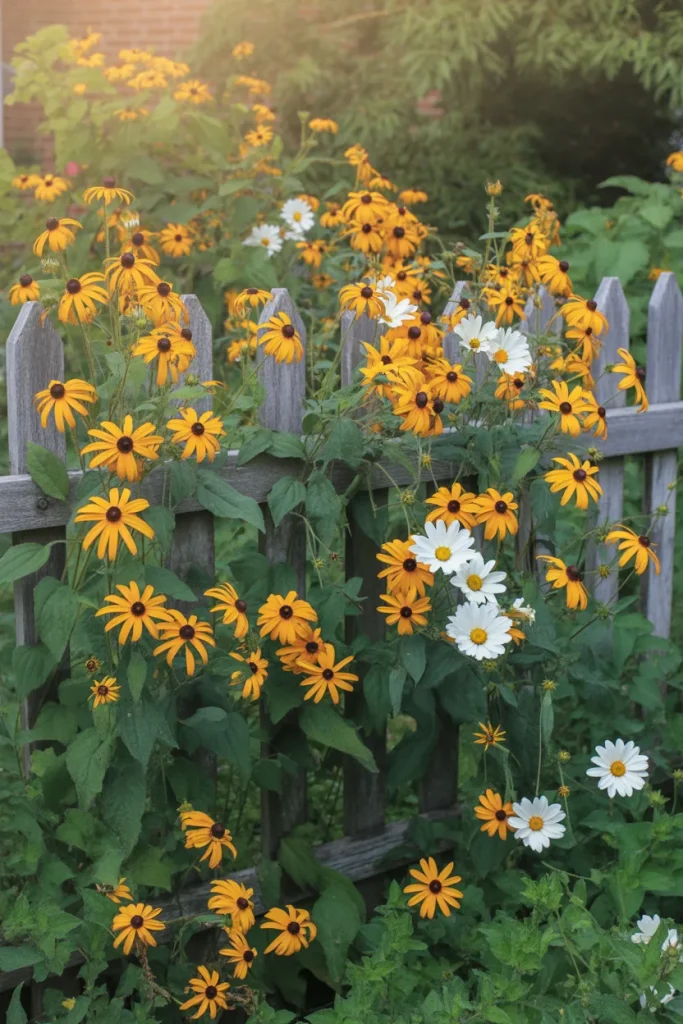 7. Black-Eyed Susan Vine for Quick Color on a Small Budget