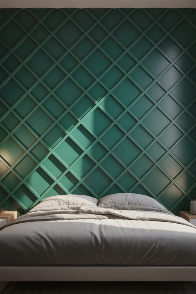 7. Diamond or Diagonal Panels for Drama