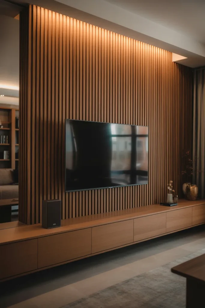 7. Floor to Ceiling Wall Of Slats