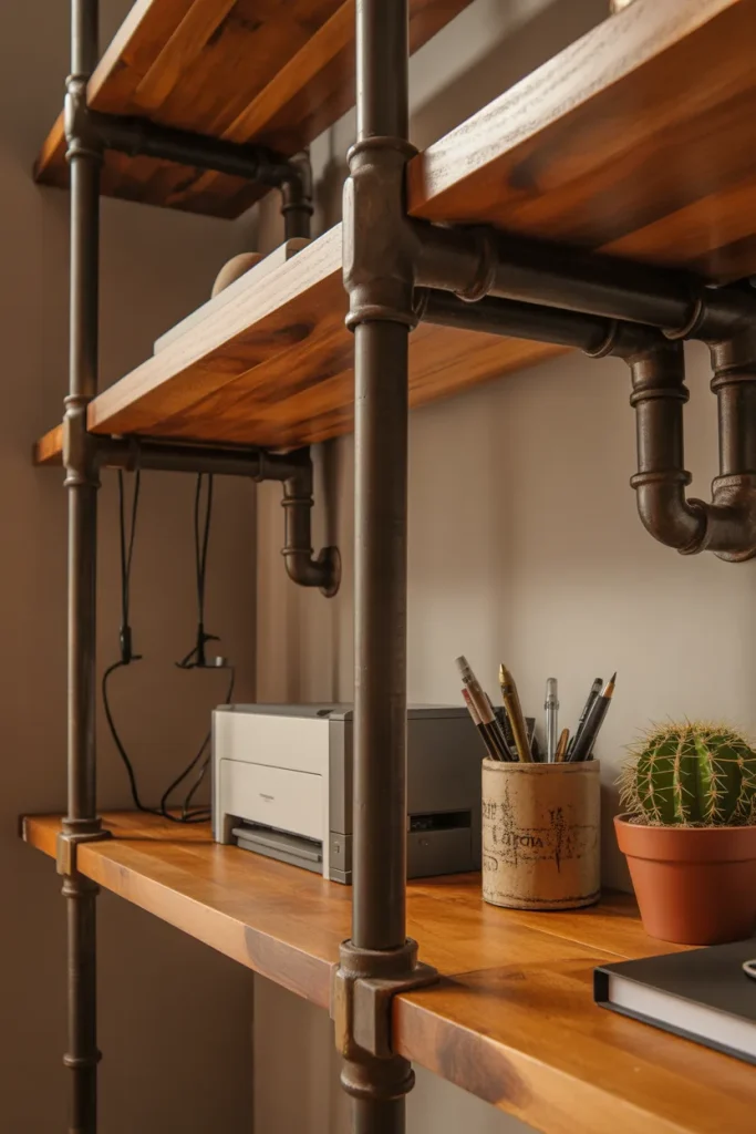 7. Pipe and Board Industrial Shelf