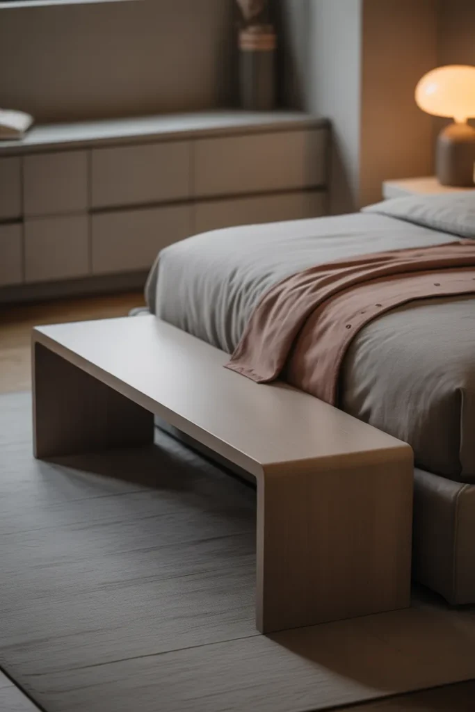 8. Claim the Space at the Foot of Your Bed